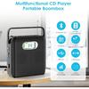 Portable CD Player with Bluetooth CD Player with Two Speakers FM Radio LCD Display CD Player Boombox USB Support AT Playback Headphone Jack