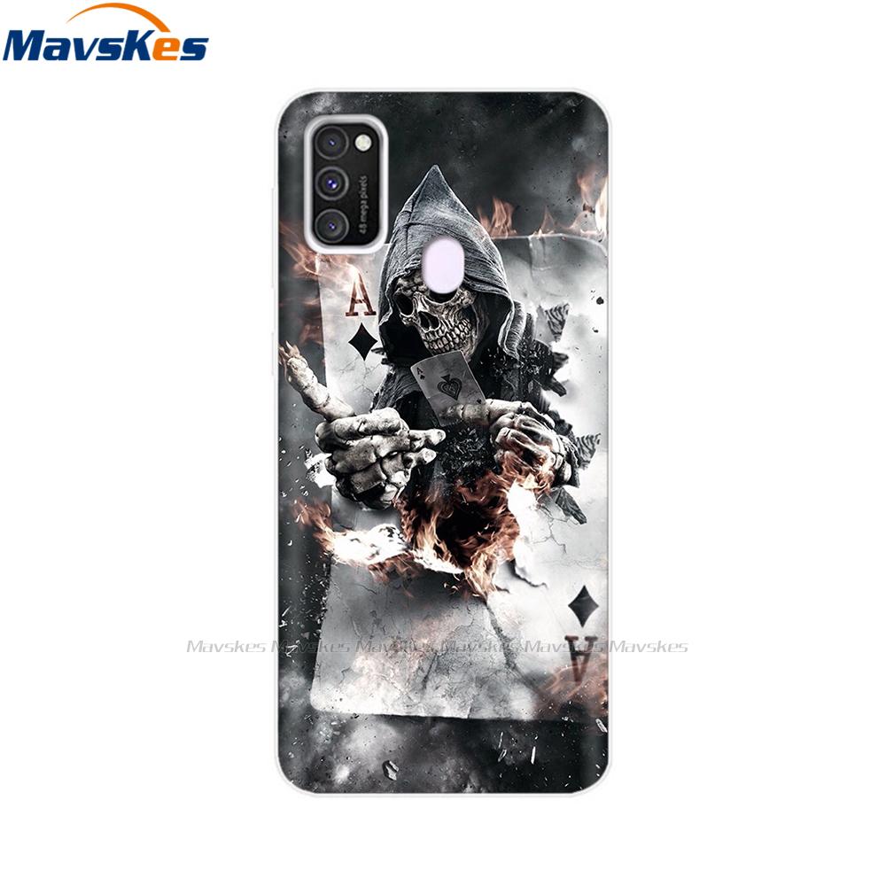 For Samsung Galaxy M21 Case Back Cover Soft Silicone TPU Phone Case For Samsung Galaxy M20 M21 M30 M30s M31 Case Cover Bumper
