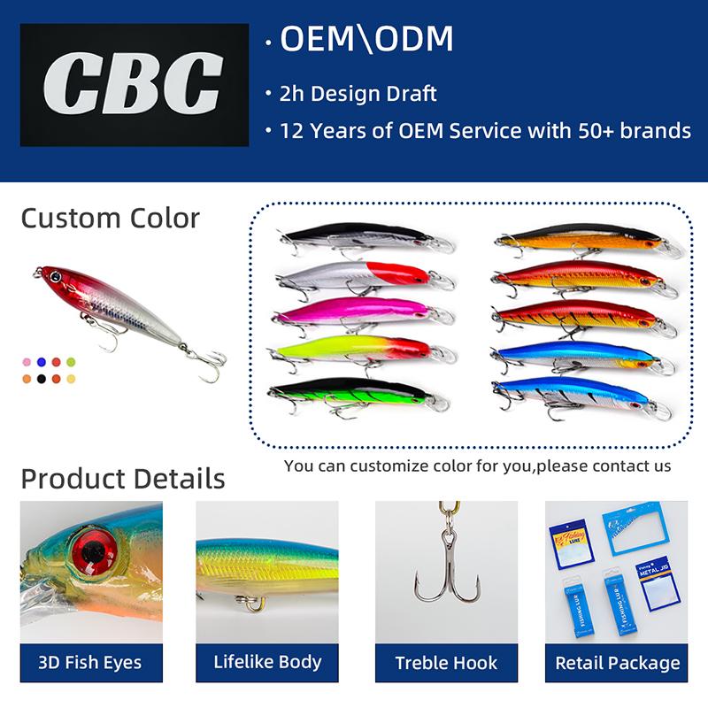 High Quality Sea Fishing Heavy Minnow Bait 120mm 45g Long Cast Freshwater Perch Sinking Minnow Lure A9093