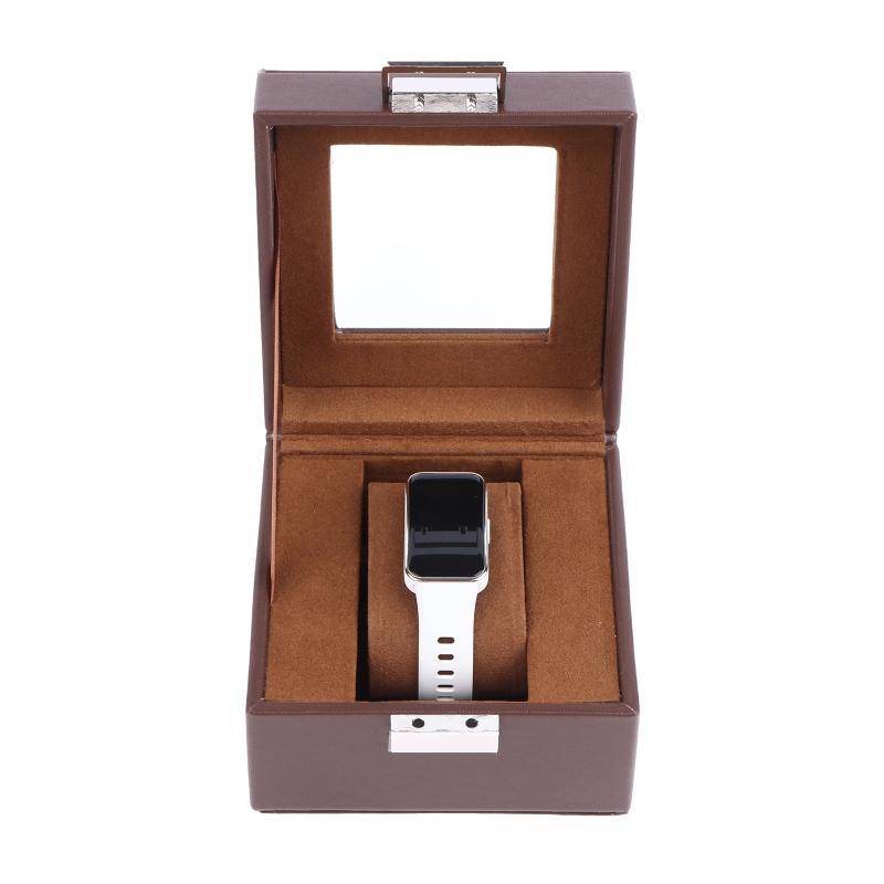 1-Schlitz Leder Uhren Reise Aufbewahrungsbox Für Männer Und Frauen Tragbare Uhr Reisebox Geschenke Uhr Ausstellungsbox Uhr Aufbewahrungsbox