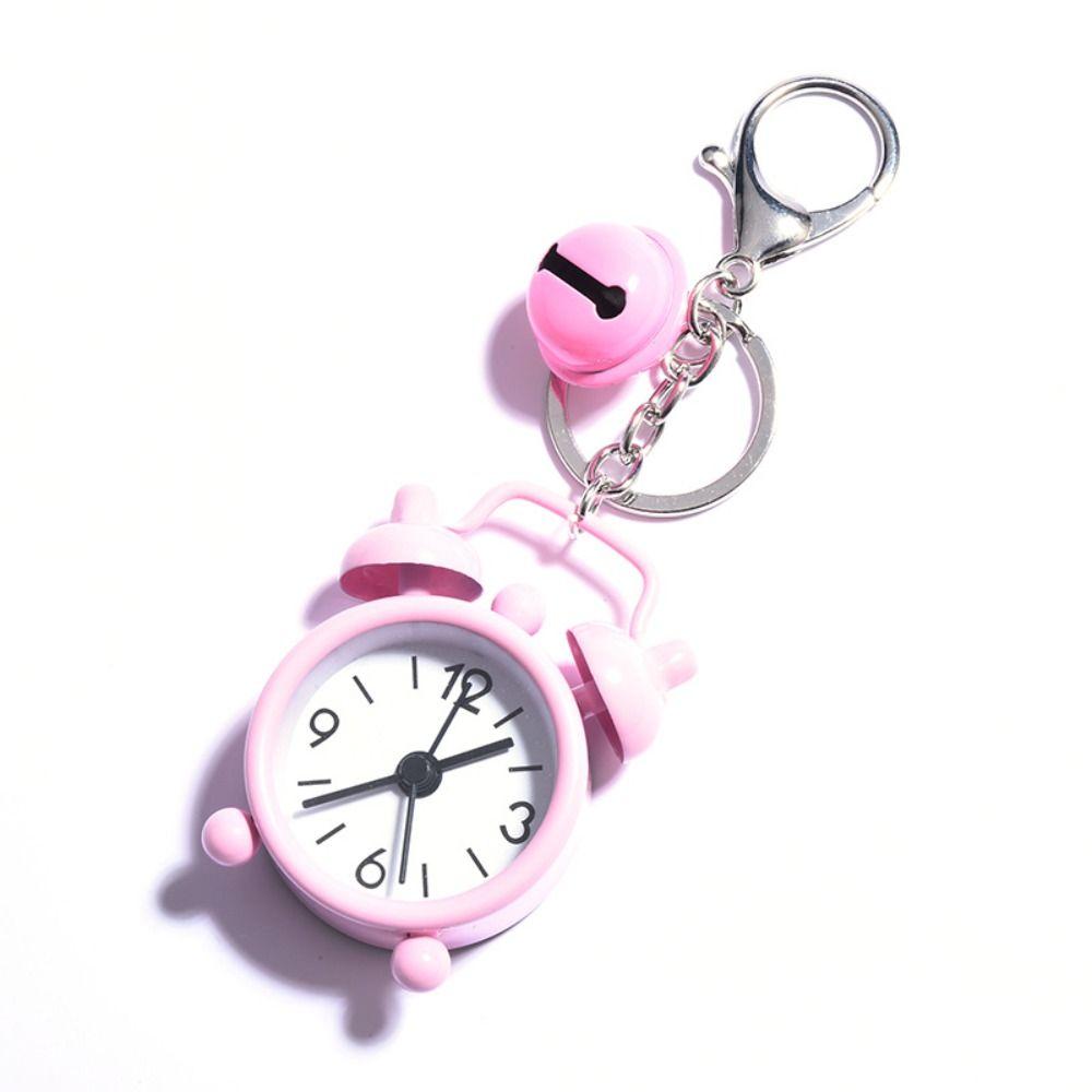 Mini Car Ornament Electronic Bag Pendant Cute Alarm Clock Keychain Gifts