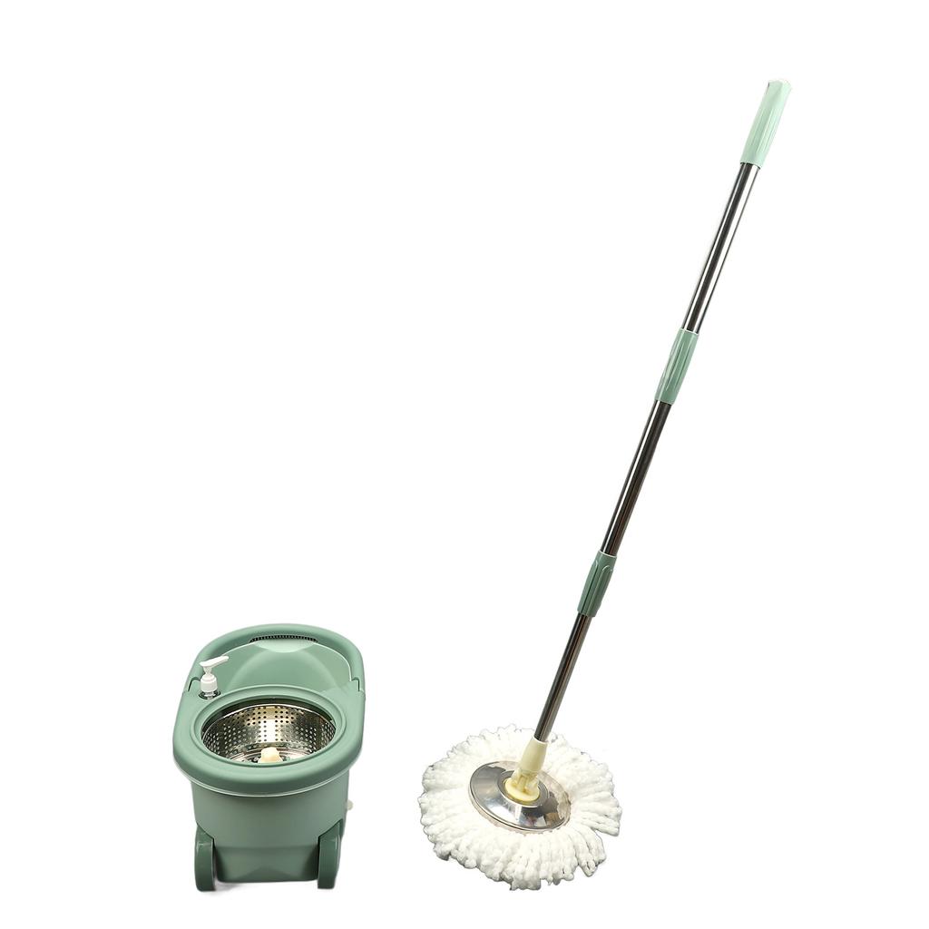 Spin Mop Bucket Floor Cleaning Mop Kit System Double Drive Washable Reusable Labor Saving