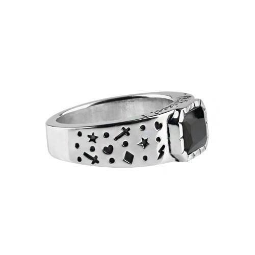 Anonymous Artisan Oldschool Dot Ring 2 -Onyx