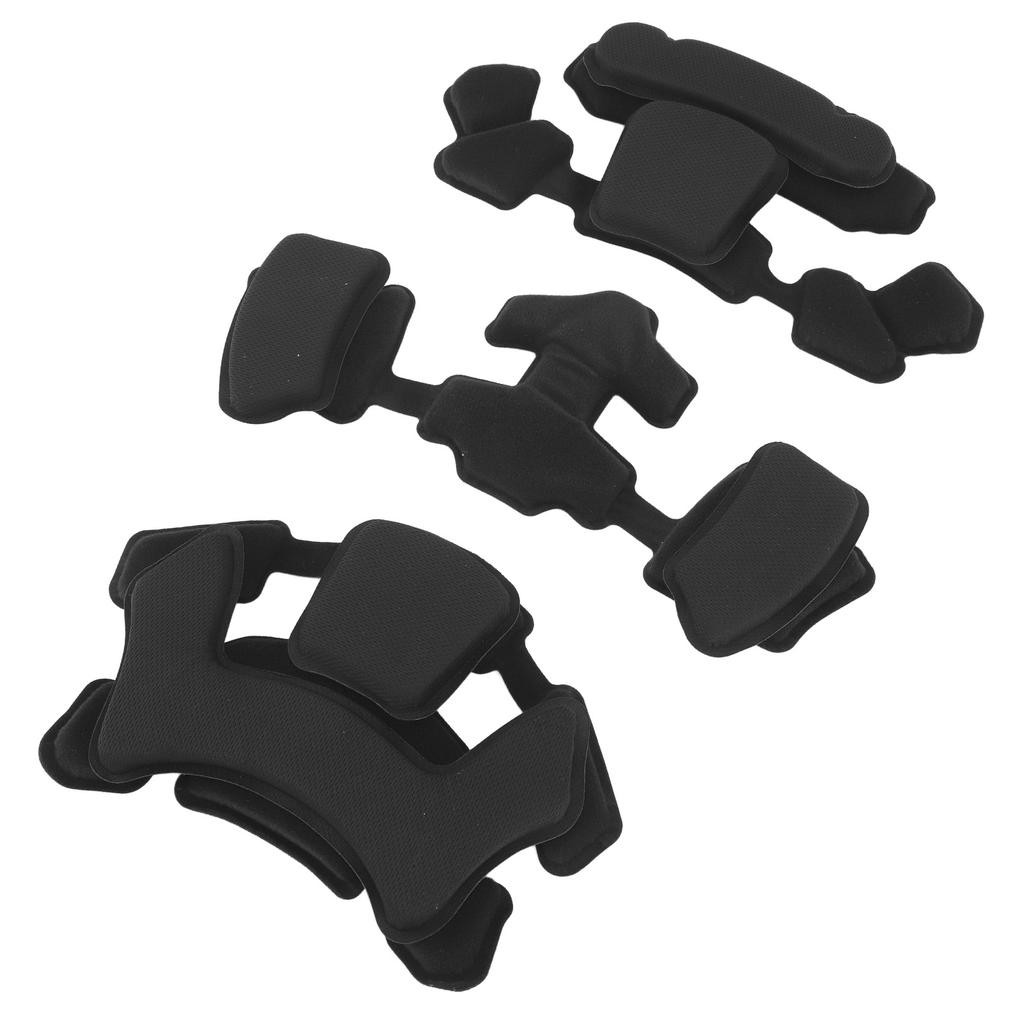 Helmet Padding Helmet Liner System Sponge Cushion Foam Pads Replacement Universal Padding Inner Protective Pads Set Kit Black