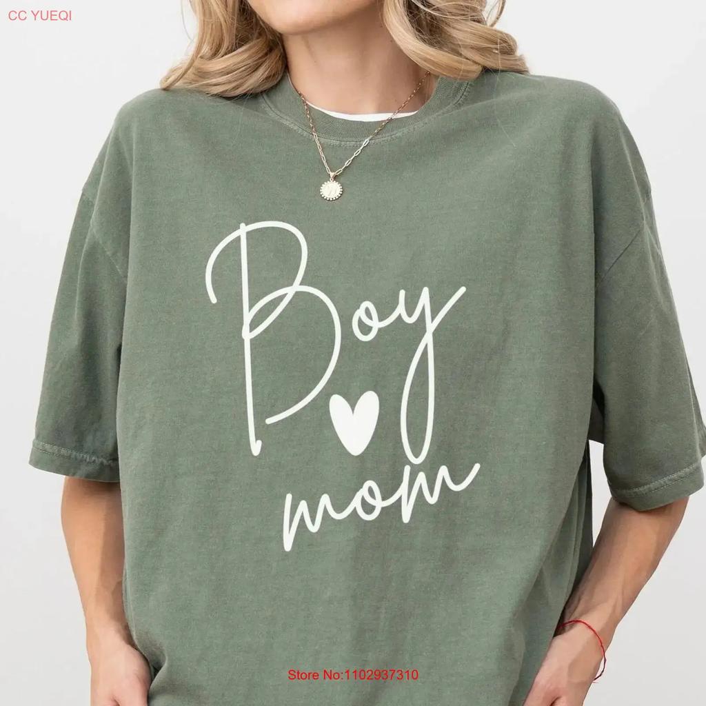 Boy Mom T Shirt Mama New Expecting S For Vintage Graphic Fashion Designer Clothes Casual Comfortable Homme Stretched
