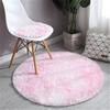 Super Soft Rug, Round Rug for Bedroom, 2X2M Black and White Checkered Round Rug Non-Slip High Pile Cute Soft Fluffy Rug for Bedroom Kids Room