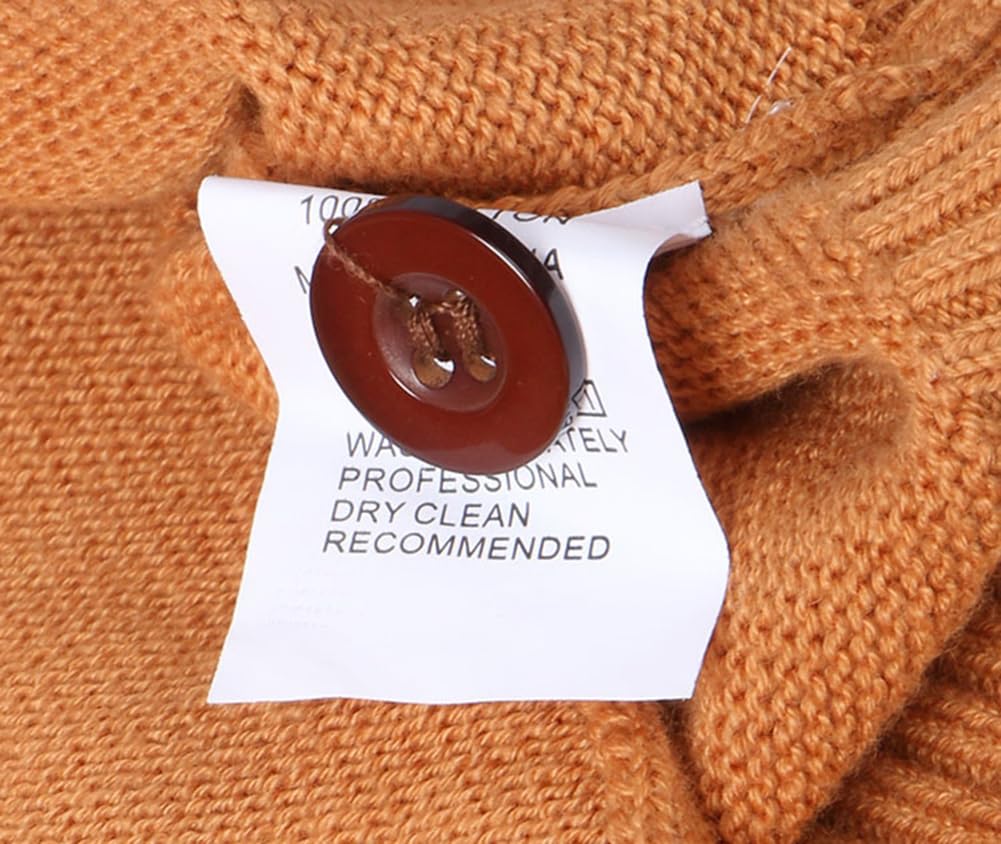 ABUNDANTDOODS School School Cold Solid Simple Outerwear for Commuting and School V-neck Cardigan, Sweater, Weather, Color, Women's Knit, (Dark Gray,