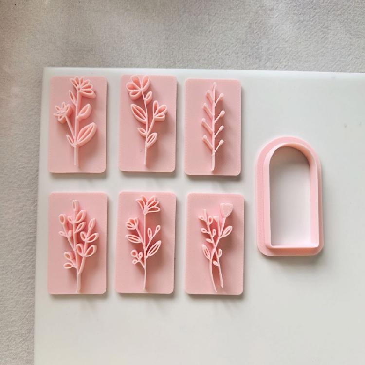 Soft Clay Leaf Mold Set with Nonstick Plastic Texture Handmade Earrings Molds for Effortless Jewelry Making and Crafts