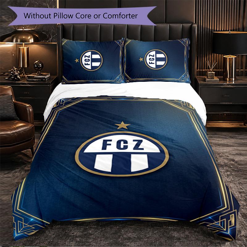Biancheria da letto a tema FC Zürich Set 3 Pezzi Copripiumino Biancheria da letto decorativa per camera da letto per adolescenti Decorazione per la casa