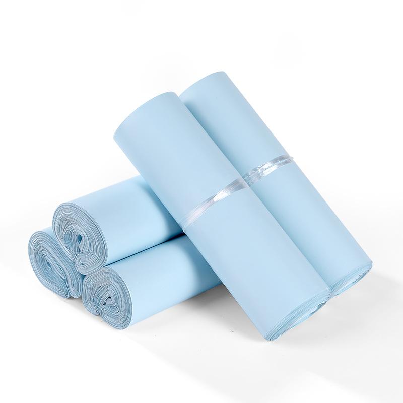 100PCS Sky Blue Thickened Courier Bags Self Adhesive Shipping Bags Logistics Polyethylene Messenger Envelope Bags