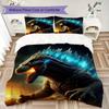Giant Monster City Attack Bedding Without Core 1 Duvet Cover 2 Pillowcase Without Core Christmas Birthday Gift Bedding Set