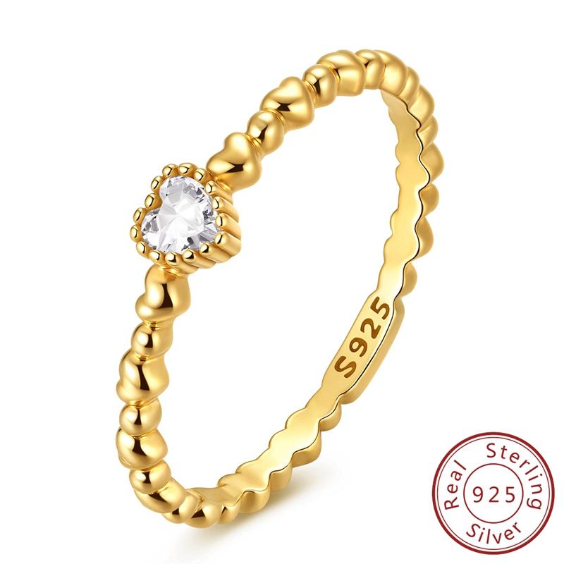 Rings for Women Authentic copper Ring Gold Plated Heart Bow Skull Hand Holding Bead Zircon Ring Engagement Wedding Jewellery