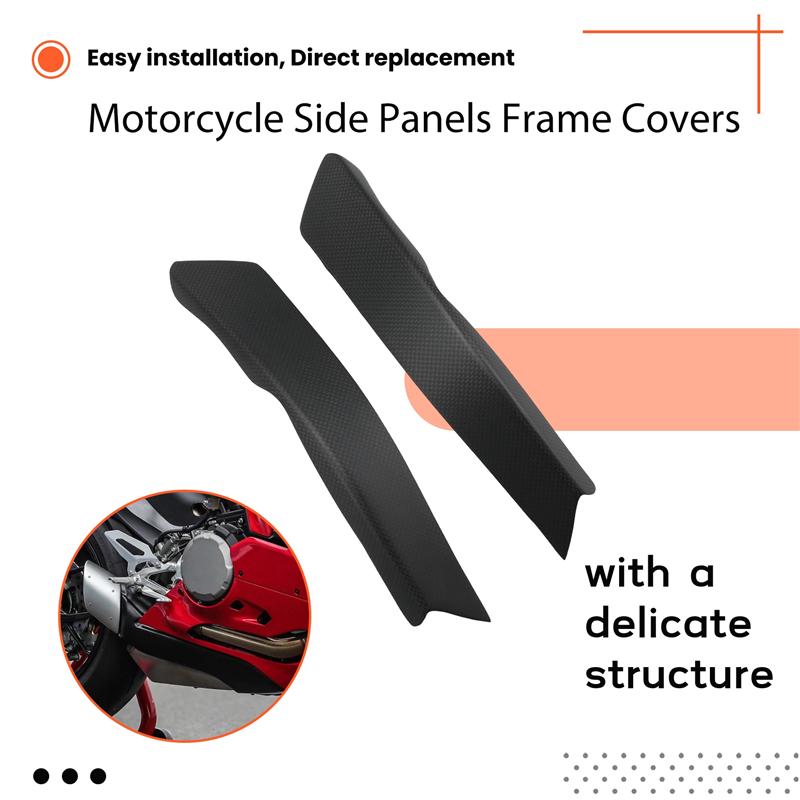 A28G-For DUCATI Panigale V4 V4S 2025 Motorcycle Side Panels Frame Covers Carbon Fiber Trim Covers