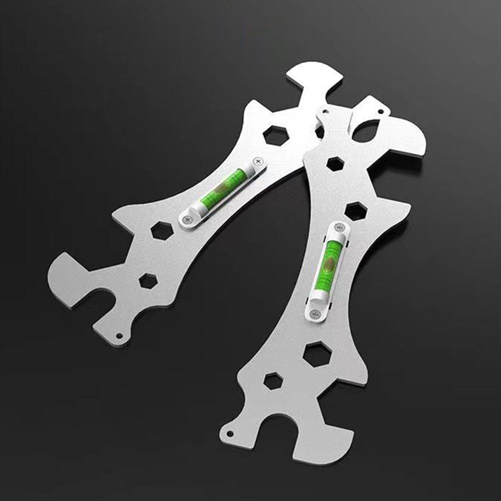 Special Bathroom Wrench Multifunctional Shower Level Wrench Stainless Steel Portable for Shower Faucet Installation for Bathroom