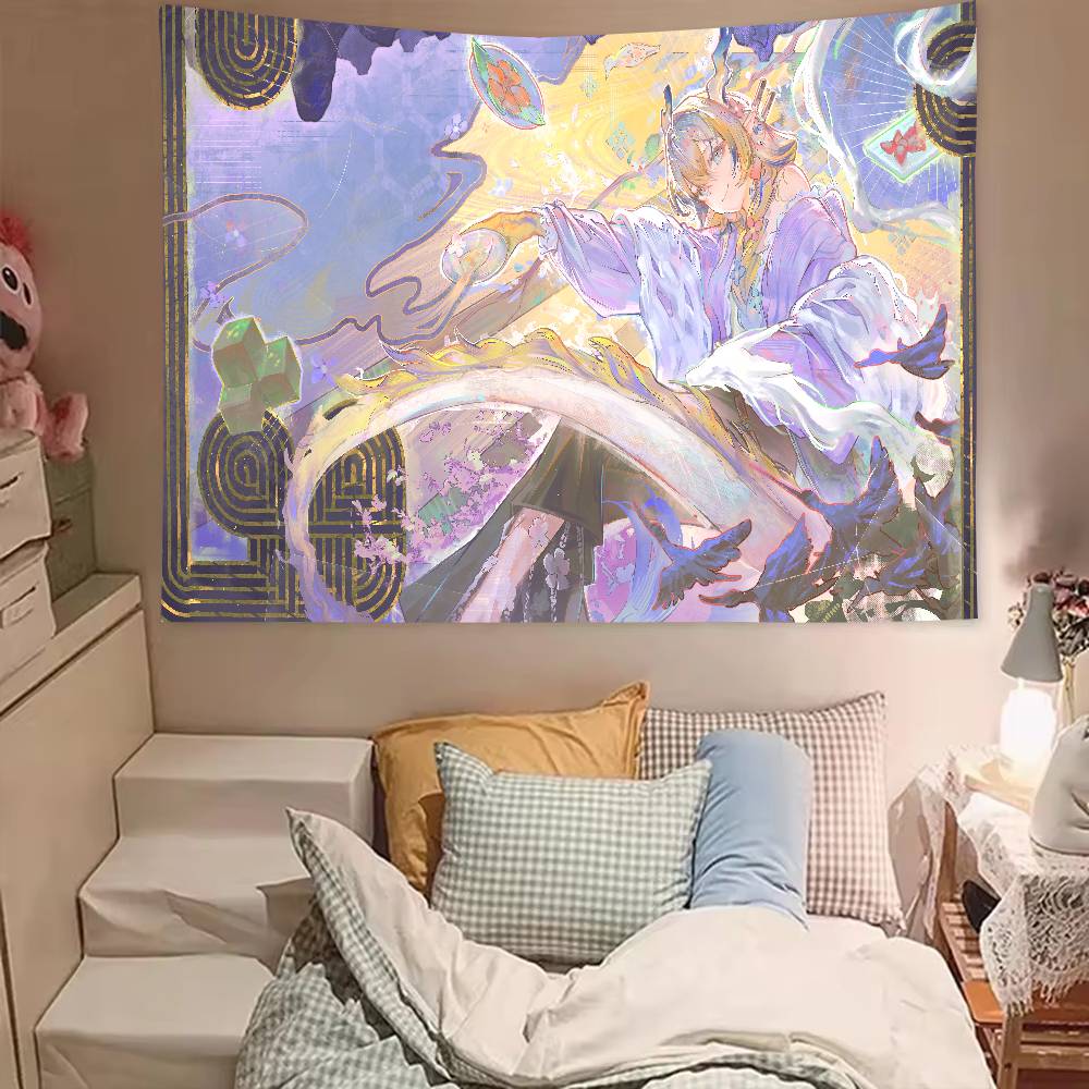 Popular Video Gaming Cool Fashion Arknights Tapestry Popular Room Decoration Wall Tapestry Art Room Home Decor Wall Art Decor