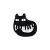 Creative Black Cat Keyboard Brooch: Cartoon Cat Playing Music with Wagging Tail