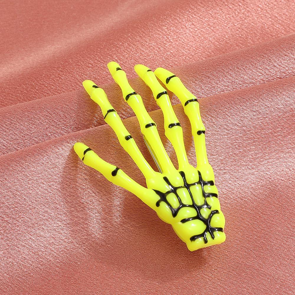 Harajuku Gothic Skull Hand Bone Hair Clip - Bloody Skull Grip