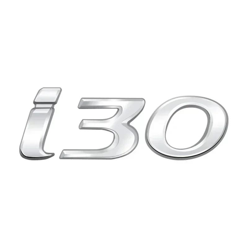 1Pc Logo Badge 3D Metal Emblem Decal I10 I20 I30 I40 Letter Sticker Auto Accessories