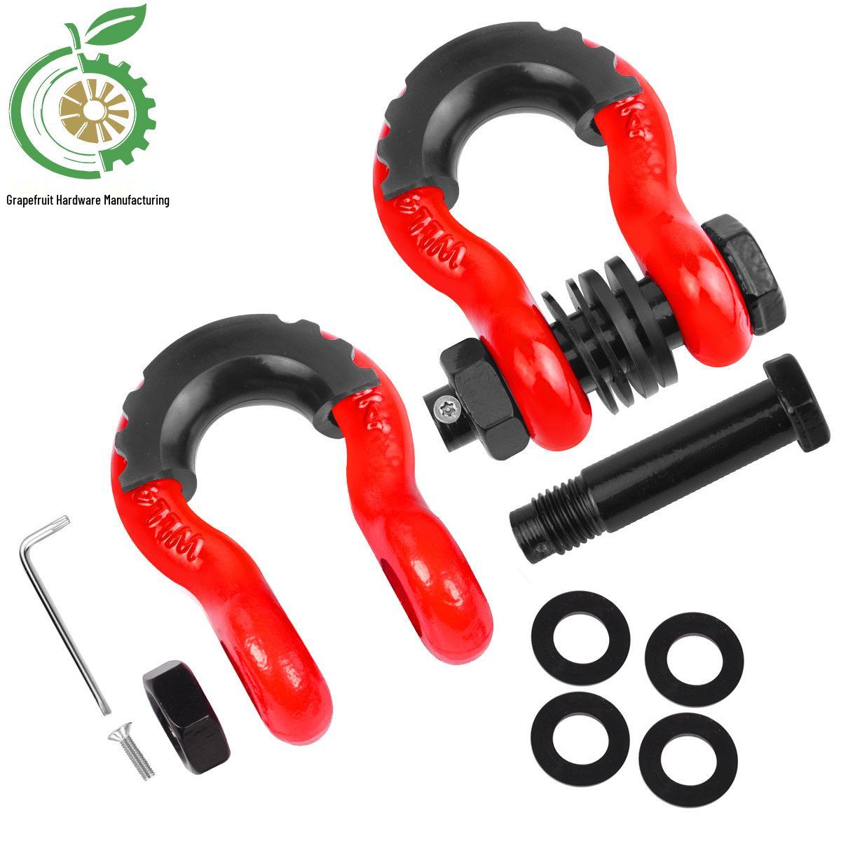 

American Forged 3/4 U-Shaped Anti-Theft Off-Road Trailer Shackle with Nut & Cotter Pin небесно-голубой