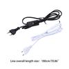 LED Tube Light Power Extension Cord with On/Off Switch Replacement EU Plug LED Wire Connector Power Cord 6FT/1.8M