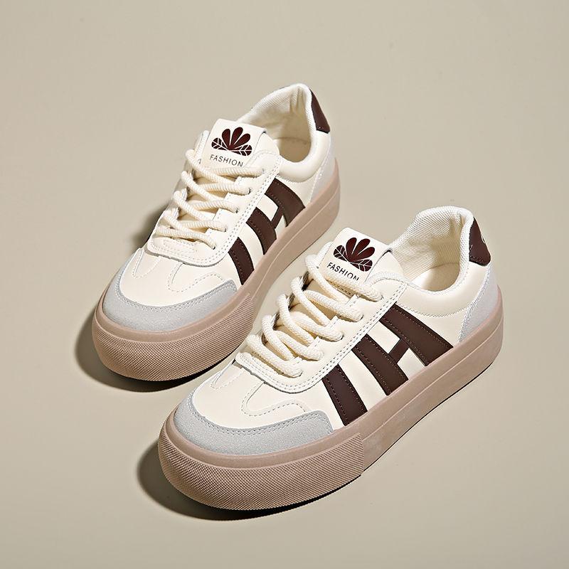 

Niche original design platform white shoes women s 2025 spring and autumn new German training shoes retro board shoes sports and leisure shoes 40 хакі
