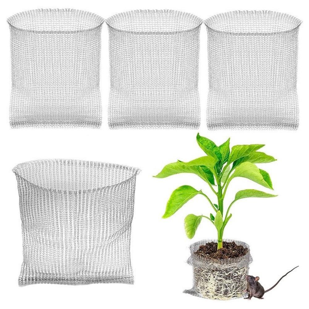 Stainless Steel Insect-Proof Net Bag Rat Prevention Tear Resistant Protective Mesh Bag Dense Mesh Wire Cage Plant Grow Bag