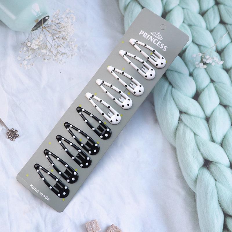 European and American Coffee Color Metal Bobby Pins Hair Clips Set