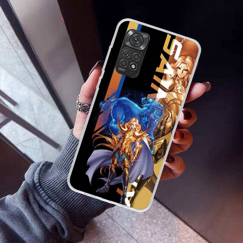 Anime Saint Seiya Phone Case for Xiaomi Redmi Note 15 14 14S 13 12 12S 11 Pro Plus 11E 11T 11S 10S 5G Soft Cover Fundas Redmi No
