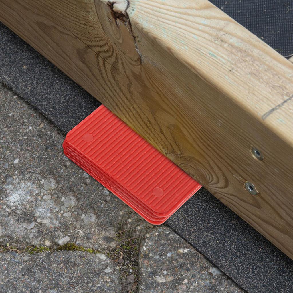 100Pcs Door Window Leveling Shims Heavy Duty Plastic Flat Shims for Support Load Bearing Furniture Patio Tile Griddle