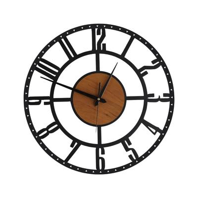 Clock for Living Room, Bedroom, Office, Kitchen, Home and Hall | Antique Fancy Big Size Modern Wall Watch for Home Decor (ST-12 Wood, 60 CM)