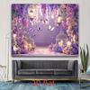 2D Flat Stunning Purple & Pink Butterfly Backdrop - Versatile Polyester Banner for Birthdays Weddings & Photography