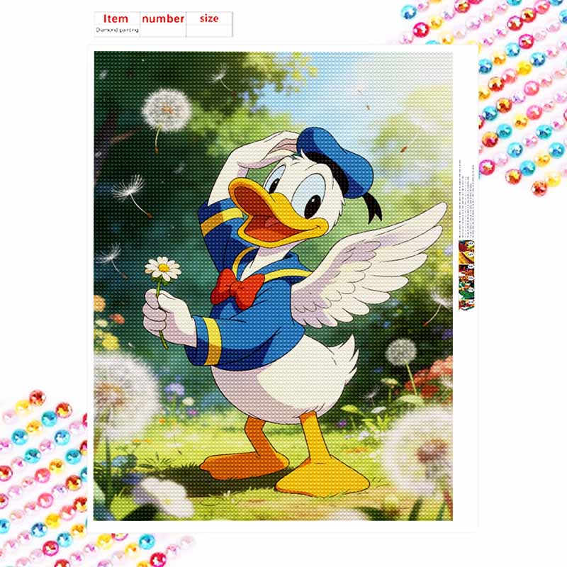 Disney Donald Duck Diamond Painting Art Kit Handmade DIY 5D Home Decor Gift