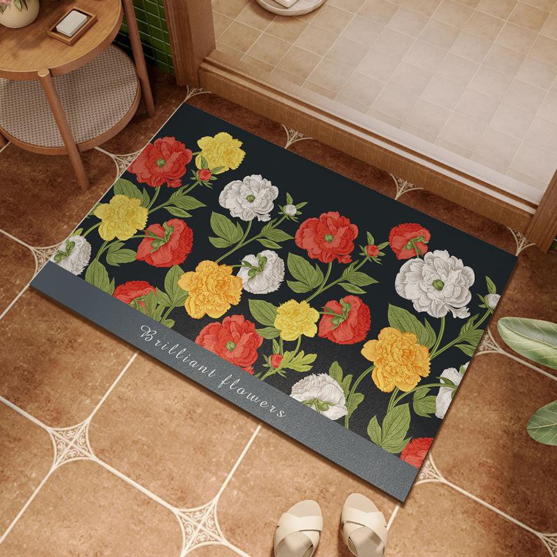

Bathroom Floor Mat Diatom Mud Water Absorption Quick-drying Bathroom Door Anti-slip Foot Mat Toilet Bathroom Bathroom Door Mat 40 * 60cm