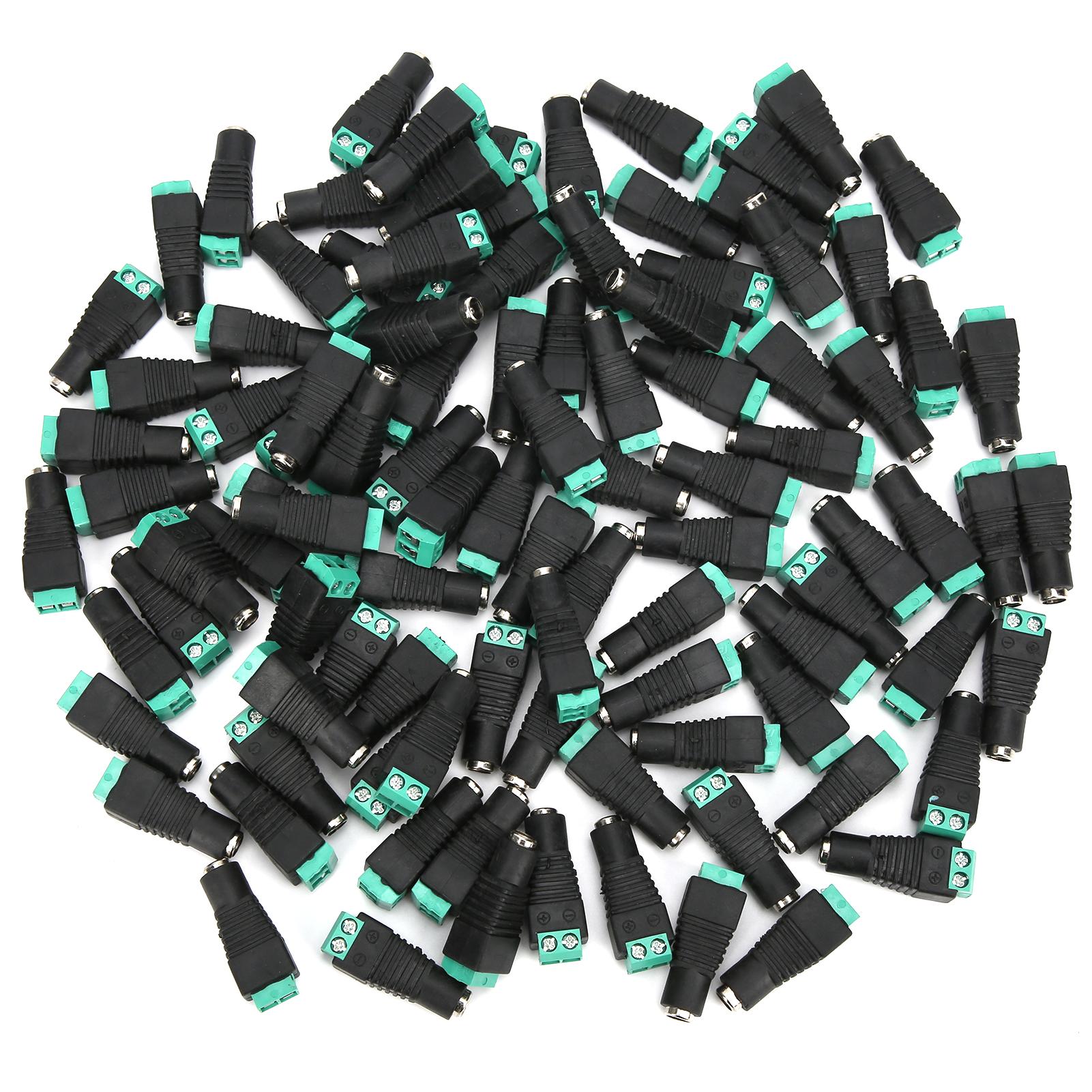 

100Pcs DC Female Terminal Power Monitor Adapter Plug Camera Accessory Industrial Connector