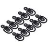 KIMISS Tie-Down Anchors, Set of 10, High Strength, Surface Mounted, D-Rings, For Securing Cargo,