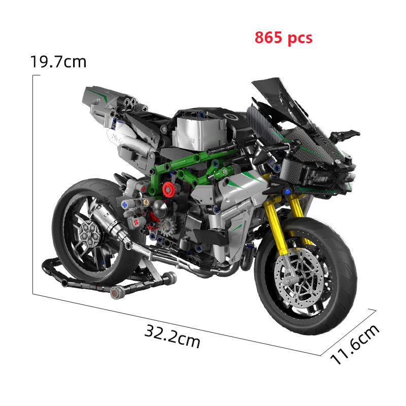 Technical Motorcycle Building Block City Motor Racing Car Speed Motorbike Off Road MOC Model Vehicle Toys For Adults Boy Gifts
