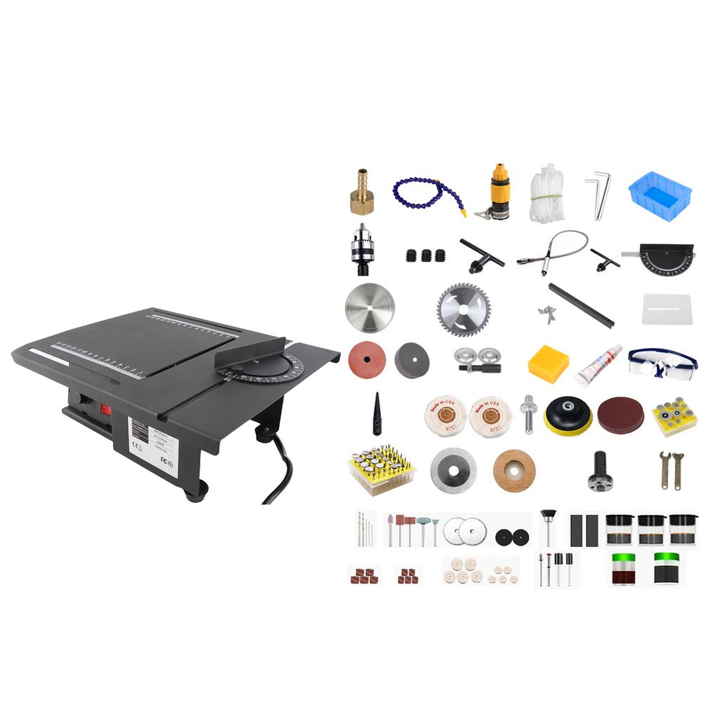 1800W Mini Table Saw 15000RPM Multifunctional Desktop Saw Electric Grinding Polishing Cutting Machine Adjustable Speed