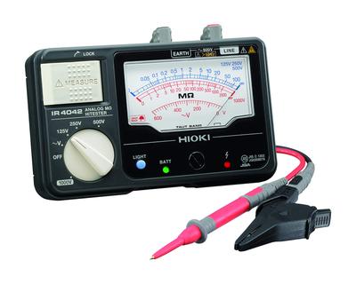 Insulation Resistance Meter Analog Megohm Test Lead L9787 Accessories JIS Certified Made In Japan Rated 4 Ranges DC 125V 250V 500V 1000V Megger