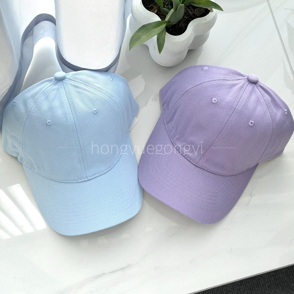 Customized Light Board Soft Top Versatile Cap Men'S Summer Street Spring Summer Autumn Solid Color Baseball Cap Children