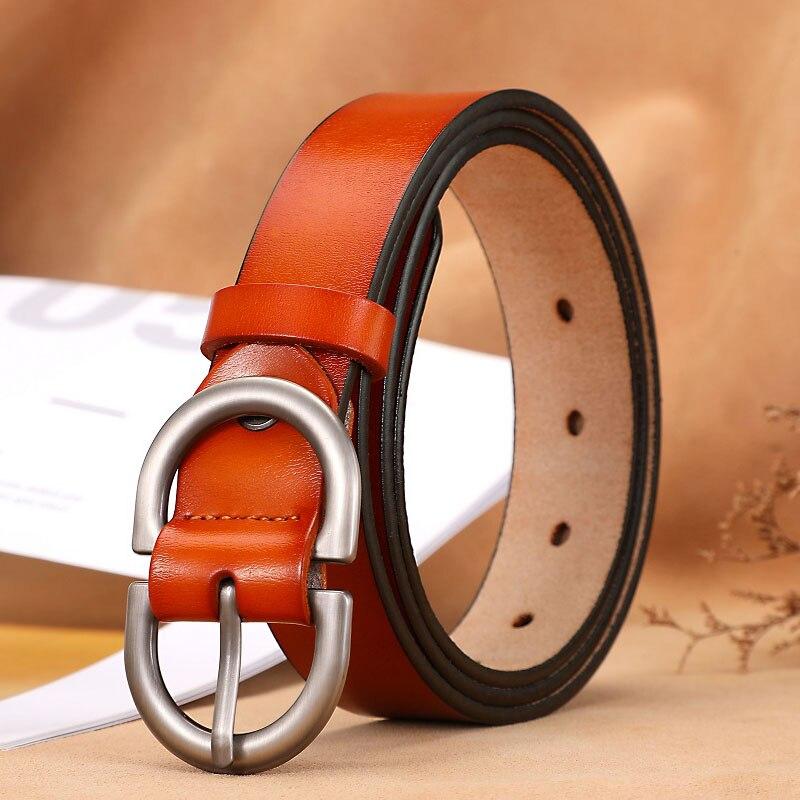 Belts for Women Genuine Leather Cowskin High Quality Fashion Belt Jeans Woman Belts for Dress Luxury Brand Women's Belt LB032-1