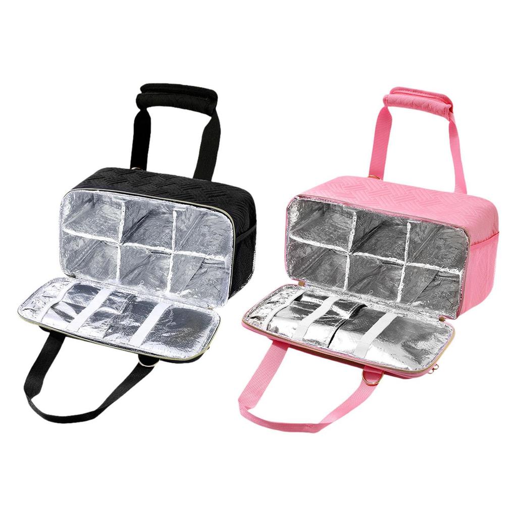 Marker Case with Divider Easy Cleaning Liner Craft Paint and Marker Organizer Art Supply Storage Case for Paint Brushes Paint