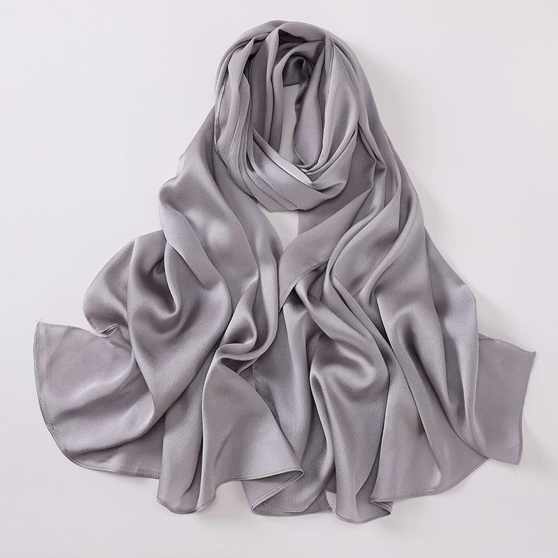 Spring Muslim Modal Chiffon Jersey Hijab for Women Plain Soft Shawls Scarves Big Size Headscarf Islamic Turban Headband Abaya