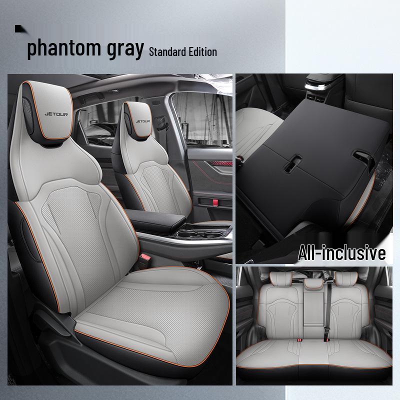 LTCS Jietu Dasheng Sporty Leather Car Seat Cushion - All Seasons Fit