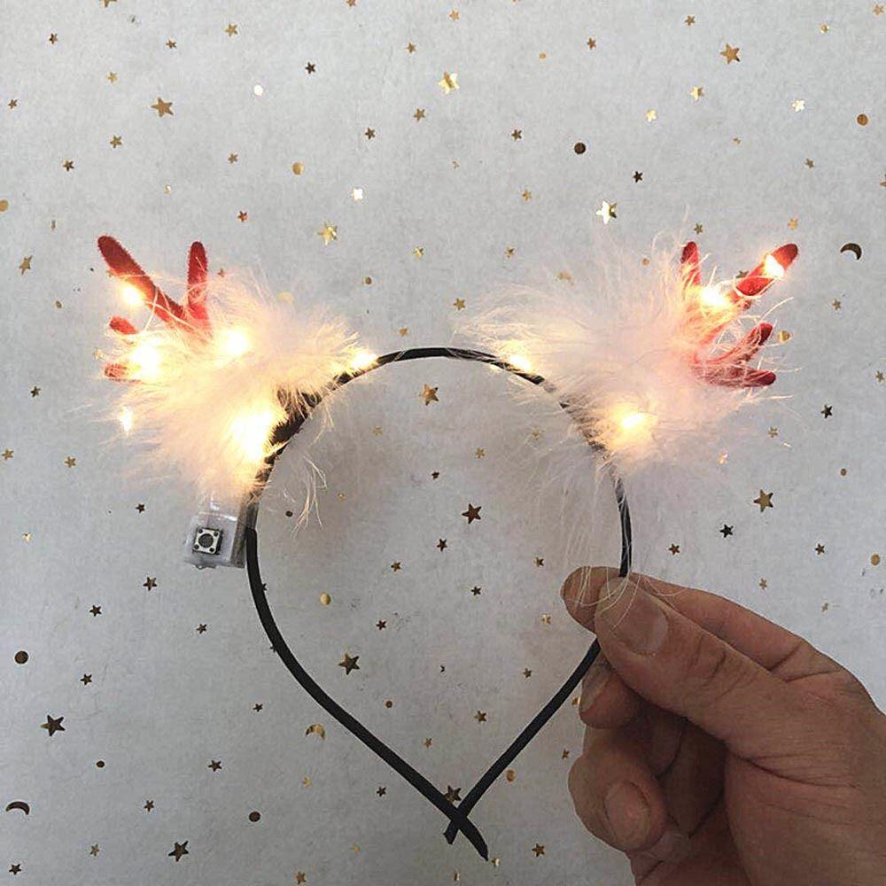 Cosplay Funny Vocal Concert Women Hair Hoops Korean Style Hairbands Christmas Headbands Elk Antler