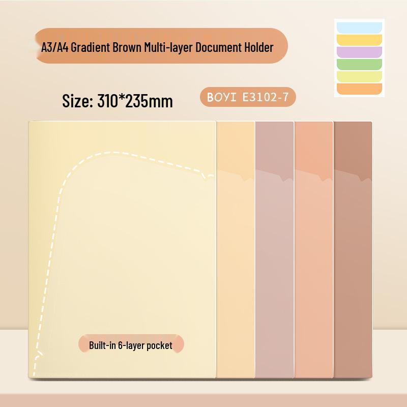 E3102 Multi-Layer A4/A3 Document Organizer & Clip Folder