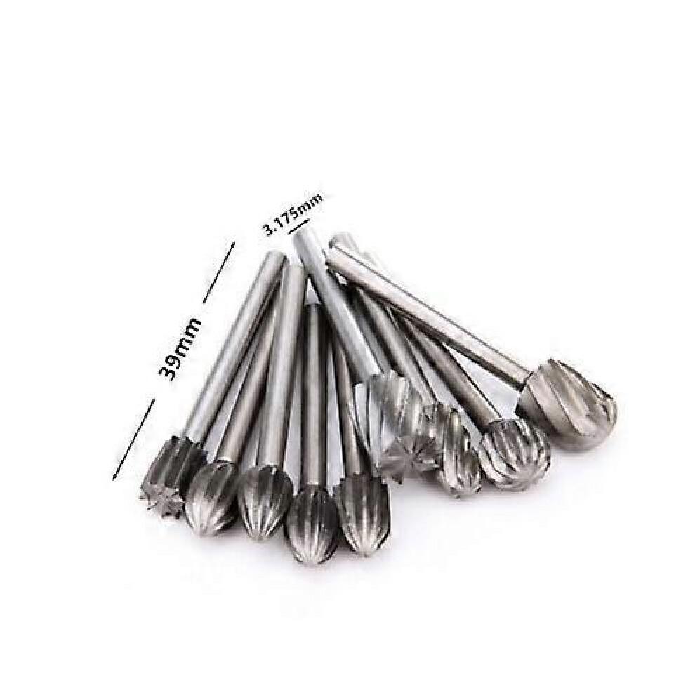 20PCS Drill Bits Tool for Dremel Set Steel Rotary Burrs High Speed Wood-Carving