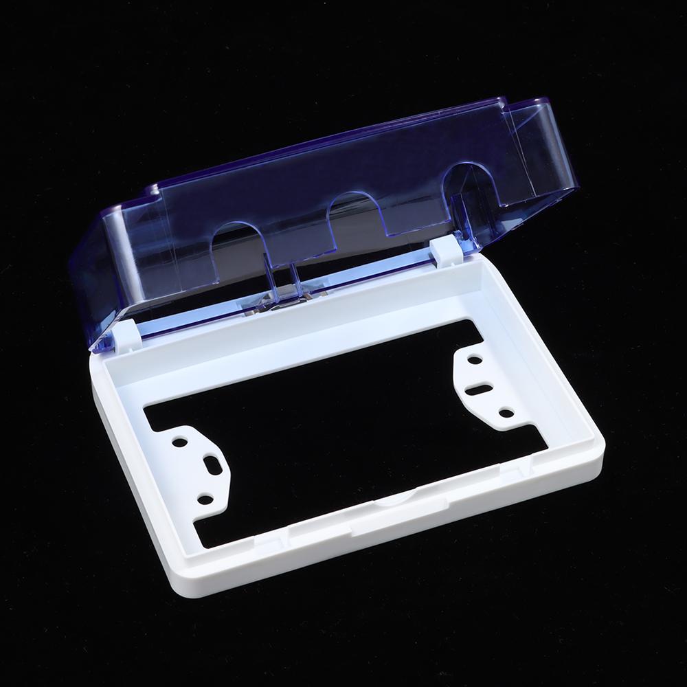 Priză autoadezivă Cutie impermeabilă Capac pentru priză electrică montată pe perete Cutie rezistentă la stropire Baie