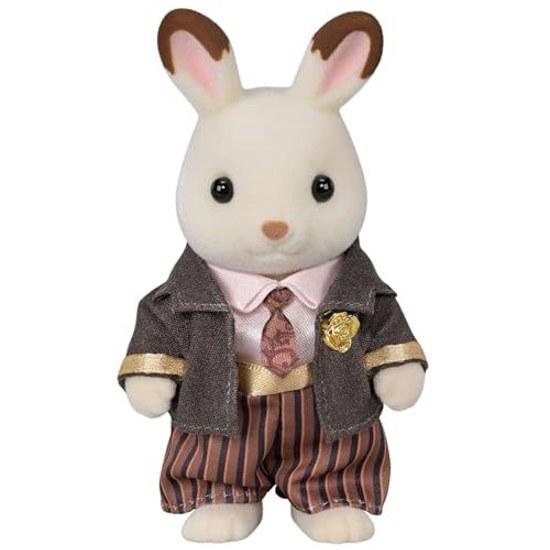 Sylvanian Families Doll Chocolat Rabbit Family Anniversary Set C-74 ST Mark Certified Ages 3 Up Toy Dollhouse EPOCH