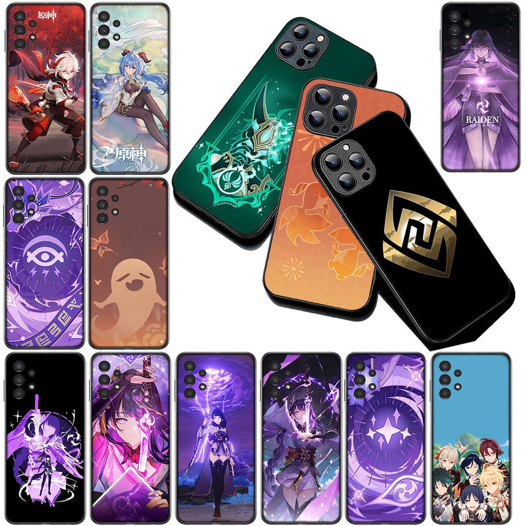 Casing for Xiaomi Redmi Note 12 11 10 A3 Pro 10A 10C 12C Note12 5G 4G Phone Cover Soft Case Genshin Baal Raiden Shogun Impact