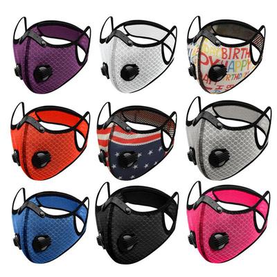 Gesichtsmaske mit Aktivkohle zum Radfahren für Outdoor-Sportarten